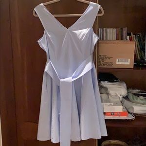 New York and co blue and white pin stripe dress